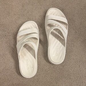 Crocs Women's Ivory Slide Sandals